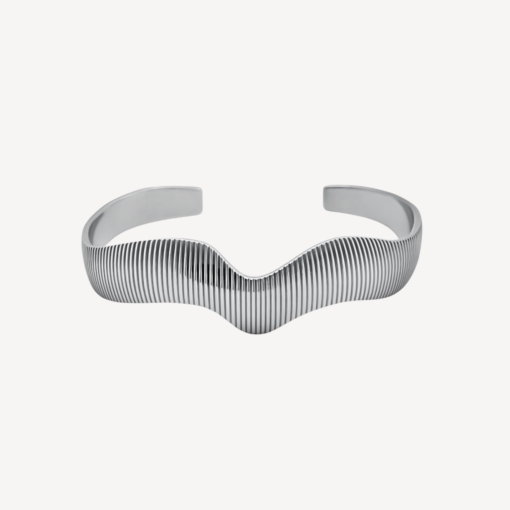 Bratara Soleil, argint 925 sterling cu finisaj de aur 18k, textura radiala – Colectia Elleva