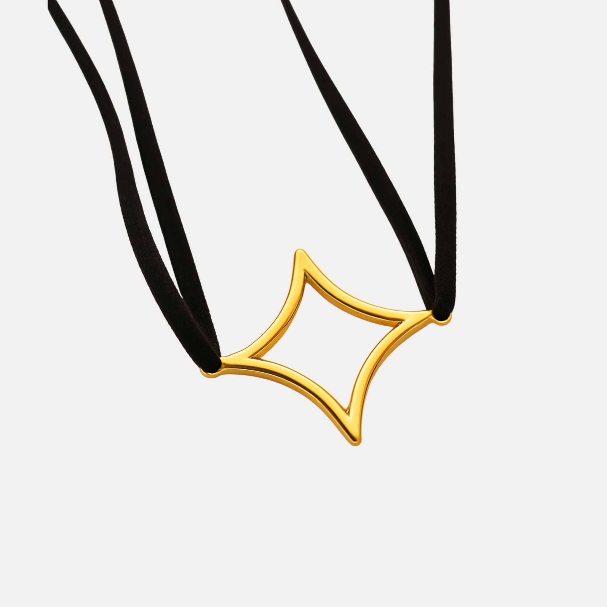 Choker Sparked, argint 925 sterling cu finisaj de aur 18k, simbol Nestelli reinterpretat – Colectia Elleva