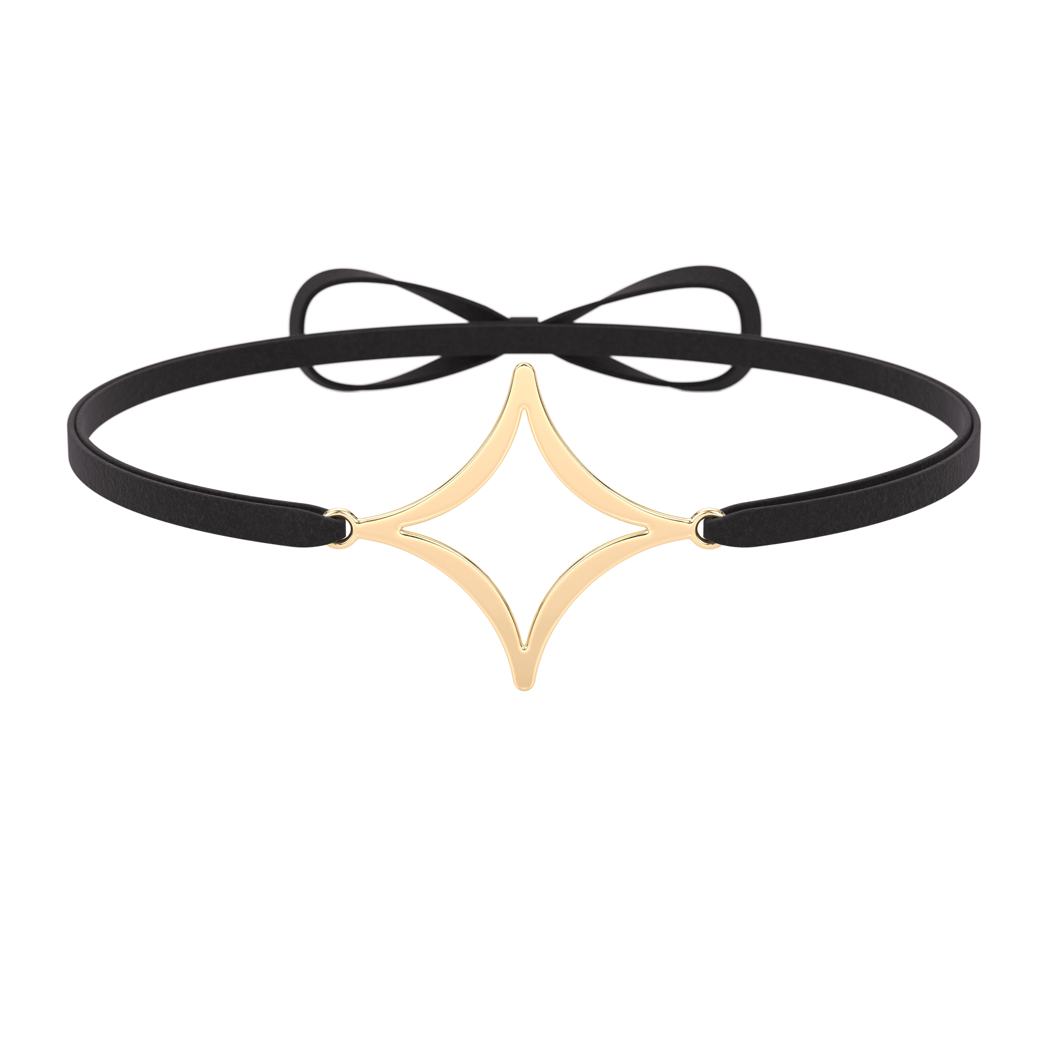 Choker Sparked, argint 925 sterling cu finisaj de aur 18k, simbol Nestelli reinterpretat – Colectia Elleva
